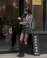 Delron Halter Layered Cardigan