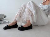 Lace Capri Balloon Wide Pants