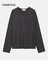 (UNISEX)フル ボタン ロングスリーブ