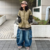 Wide Y2K Cargo Balloon Pants