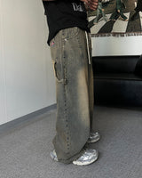 TC Patch Work Banding Denim Pants (3C)