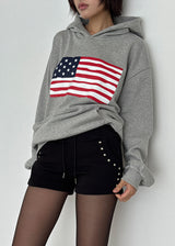 SQUARE STUD MINI SHORTS
