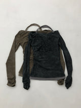ヴィンテージウォッシングホルターネックTシャツ