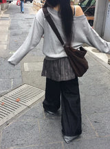 Nuel Off-Shoulder Sweatshirt