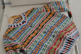 Nordic round knit cardigan