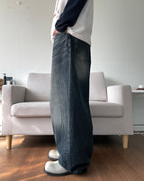 Washing Balloon Denim Pants
