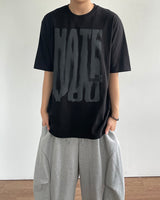 ヘイトプリント半袖Tシャツ