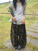 Flower Button T-shirt