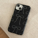 RIBBON ILLUST HARD CASE_BLACK