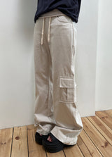 Fold West Cotton Semi-Cargo Bootcut Pants 4color