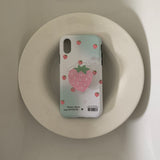 [MADE] ピンクベリーパールアクリルトック_マグセーフスマートトック