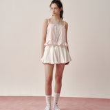 Ribbon Frill Sleeveless (Pink)