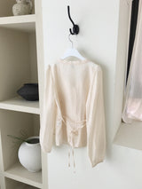 Peach blouse
