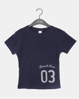 Canine Slim Fit Number Printed Short-Sleeved T-Shirt