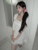 [Limited quantity] Livning Lace Dress Set