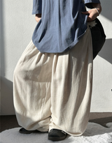 5000SOLD LINEN.VER TWO ピンタックロングパンツ 🤎💚🤍🖤6COLOR