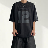 エンブ ナンバー メッシュ ショートスリーブ Tシャツ(4 colors)