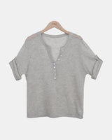 Hirem Roll-Up 7-Sleeve Knit Top