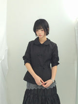 Semi-A-Line Double Button Jacket