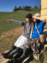 YWD ロゴTシャツ_ブルー