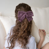 スペシャルクロシェニットリボンヘアピン (4colors)