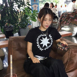 (W)MMクロップラウンドロゴT (BLACK)