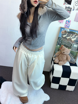 INSIDE-MINK🤍 PINTUCK BASIC LONG WIDE PANTS 🤍🖤🩶3COLOR