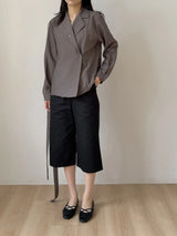 [Strap SET] Rocio Wrap Shirt Jacket