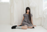 MINI DOT LOOSE KNEESOCKS / GREY
