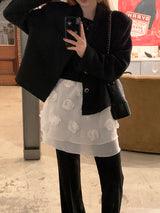 ロエルオフショルダーシャーリングTシャツ