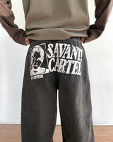 Cartel Printed Denim Pants