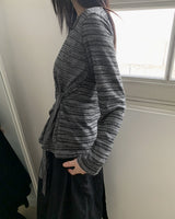 ノリンツイストラウンドダイアゴナル長袖Tシャツ