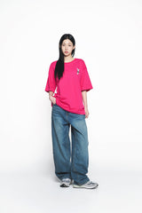 25SS マグショットエイリアンショートスリーブTシャツ ホットピンク