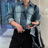  Seattle Hachi Western Brushed Overfit Denim Shirt