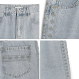 Mark Ethnic Bermuda Denim Pants
