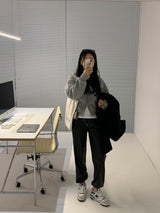 【MADE】スターンヒップクロップツーウェイフードジップアップ -ベーシック