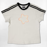 スターフォントロゴセミクロップTシャツ - 6COLOR