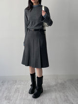 Cuffs Wool Knit T-Shirt