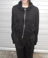 stud hood zip-up