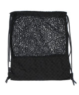 レースドローストリングバッグ - Black