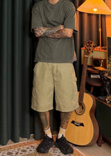 [ VirStyle Original ] INKKI Canvas Carpenter Shorts 4COLOR