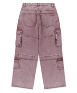WIDE CARGO DENIM PANT