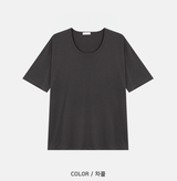 Weini Soft Basic U-Neck Overfit Short Sleeve