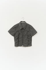 (W) Tech Checked Zip Up