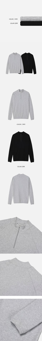 [S/S] ラグランゴルギマッスルハーフジップアップ(2color)
