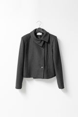 unbal collar wool jacket(2colors)