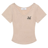 ONYX SIGNATURE LOGO V-NECK HALF T (5COLOR)