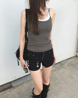 Leon zipper shorts