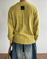 Number Patch Round Knit