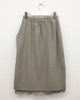 Amud Pintuck Midi Skirt (2color)